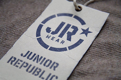 Junior Republic Wear logo. 2016 brand identity branding lettering logo logo design logotype