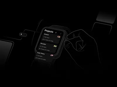 manacore: mobile management app, visual identity, illustration application branding finance fintech home identity illustration interface management mobile app projects reports saas savings tab bar tasks tool tracking visual zoho