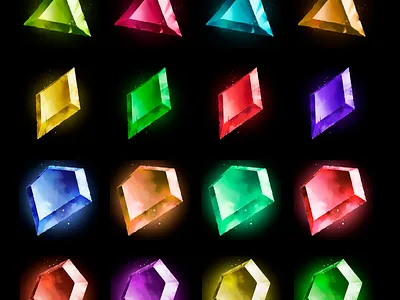 Game Graphics Gems game art game design gems graphic design icon illustraion