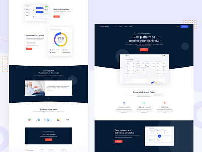 Saas Startup Landing Page app application digital marketing integration landing page marketing pricing product saas software solution startup team management uidesign uiux web app web application webdesign workflow