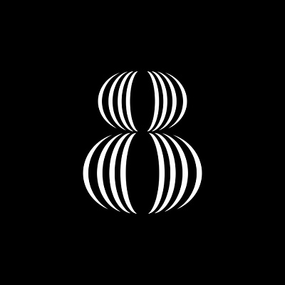 8 36daysoftype 8 animation black white black and white challenge collab experiment fontface geometrical letter lines minimal motion typeface typography