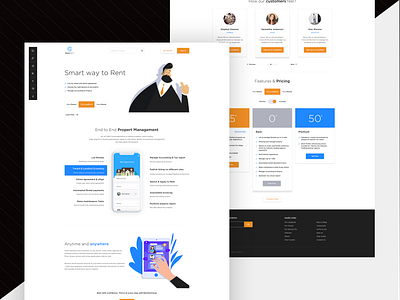 EasyRent branding design easy easyrent graphic design logo rent typography ui ui design ux ux design web design