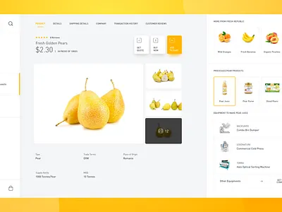 Bullseye | Wholesale Business agriculture app business food industry interface minimal platform trading ui ux wholesale