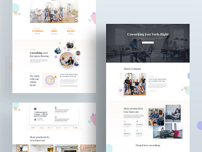 Coworking Space Layouts for SP Page Builder Pro coworking joomla layout layout pack minimal modern layout office office space page builder product design rent template template design trendy web web interface