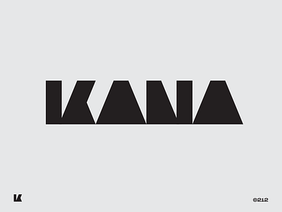 Kana architecture architecture logo architecture website brand branding branding design construction company construction logo design geometric logo identity logo logo design logotype print print design triangle logo typography wordmark wordmark logo