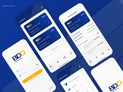 BDO Mobile Banking Redesign adobe xd figma mobile app design mobile banking mobile banking app mobile design redesign ui ux ui design ux design