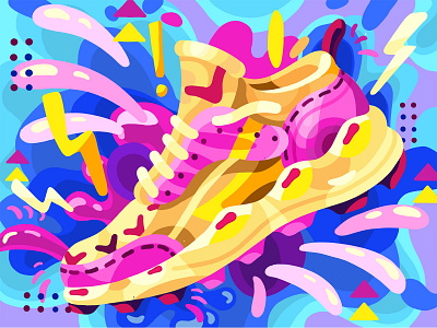 Copy work abstract art art cartoon color concept copy daily design digital drawing fashion graphic illustration procreate shoes