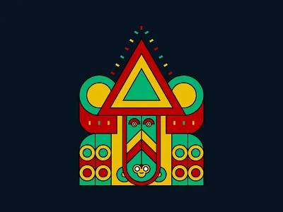 Aztec Colorful abstract aztec ceremonial colorful colorful art creative art designbyhumans ethnic fashion geometric online shop online store spiritual style tiki traditional tribal tshirt tshirt design zulu