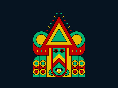 Aztec Colorful abstract aztec ceremonial colorful colorful art creative art designbyhumans ethnic fashion geometric online shop online store spiritual style tiki traditional tribal tshirt tshirt design zulu