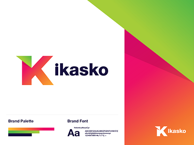 ikasko branding business design graphic identity insurance insurance company insurance logo k logo logo a day logodesign logotype typography vector