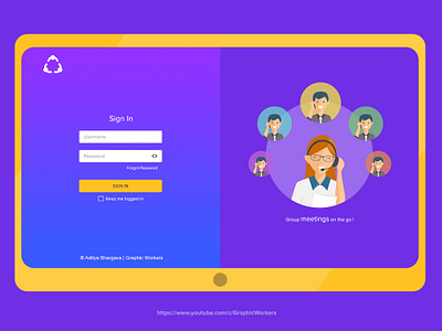 Sign In Screen for a conferencing Product ! design designinspiration graphicworkers illustration interationdesign interfacedesign mockup mocukpdesign ui uidesigner uidesigntutorials uiux userexperience userinterface ux uxdesign uxdesigner uxdesigntutorial visualdesign webdesign