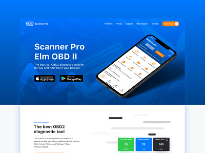 Car Scanner Website Redesign design landing page poland stylo ui web website