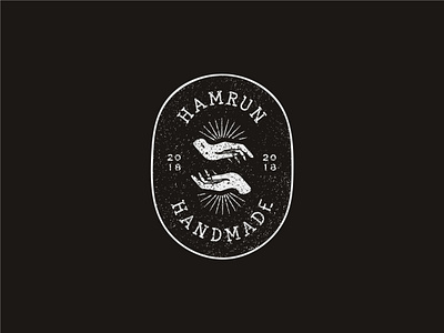 Hamrun Handmade badge badge design burger joint grit grits grunge grunge texture hamrun hand made handmade hands icon icon design iconography illustration malta pattern tattoo culture texture vector