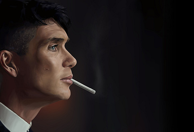 Tommy Shelby Digital Painting character creative digital digital art digital design digital illustration digital painting digitalart peakyblinders photoshop wacom