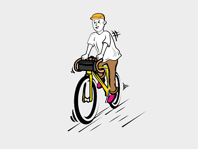 Keep Riding bicycle cycling graphicdesign illustration riding