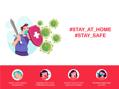 Corona Virus Prevention clean design flat icon illustration illustrator mobile type ui vector