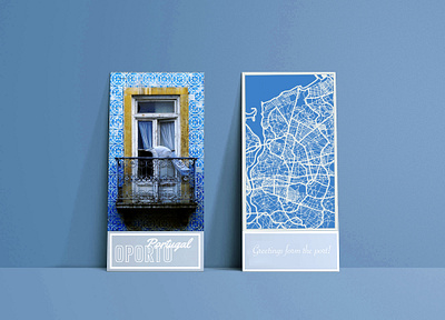 Oporto Postcard challenge dailyui design icon illustration portugal postcard poster ui ux webdesign weeklywarmup