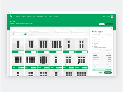 Spejl Blank - Order dashboard booking booking tool dashboard dashboard design dashboard ui design desktop information interface minimal ui ui design user experience design ux web window cleaner