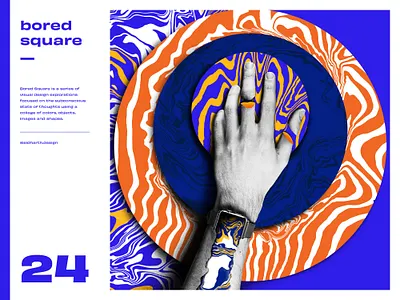 Bored Square 24 abstract activate art artwork circle digital digital art hand ipad modernism optical procreate watch