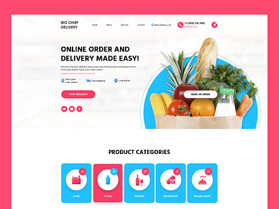 Big Chief Delivery business delivery design ecommerce ui ux web website design