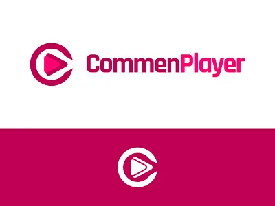 CommenPlayer Logo Design app branding button commenplayer contribution contributor design graphic graphics icon identity illustration logo play player utopian vector