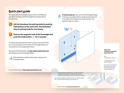 Quick star guide - Energomonitor design guide illustration print print design technical vector