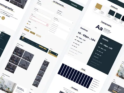 Financial Services - Styleguide Exploration app styleguide typography ui web website