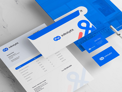 InfinityKit Complete Pack branding branding design business card cover design design email signatures free invoice invoice design logo presentation presentation template stationery vector