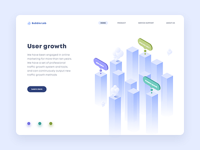 Bubble Lab design illustration interface ui ux