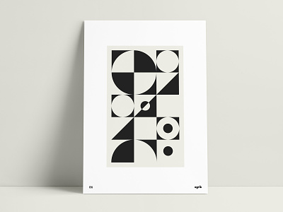 Two-tone Geometric Poster abgeo abstract abstract geometric agrib circles collection geometric geometric poster geometric print geometry poster poster collection poster design print printed shapes triangles two-tone twotone vintage