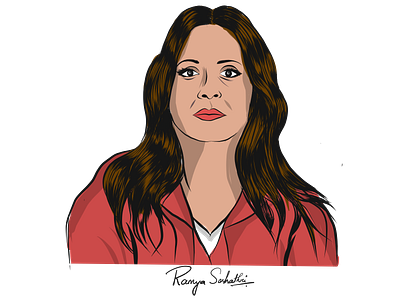 Lisbon - Fan Art adobedraw applepencil digital fan art illustration lisbon money heist netflix raquel series vector