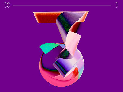 3 | 36 days of type 36 days of type 36daysoftype 3d 3dart branding colorful customtype design gradient graphic design illustration iridescence monogram paper paper art papercut shape typo typo logo typography