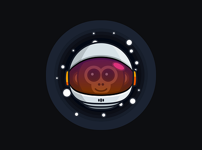 Astro Monkey astro astronaut design icon icons illustration monkey nasa space