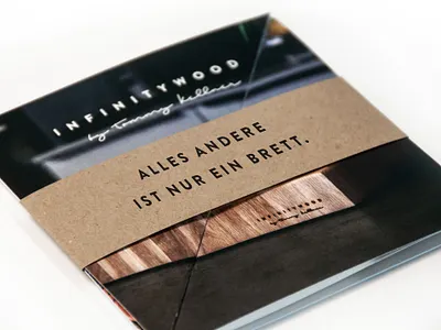 Infinitywood Branding branding carpenter ci corporate design folder infinitywood print wood