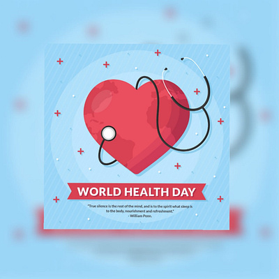 World Health Day! branding corona coronavirus covid covid 19 facebook minimal poster art social media twitter feed