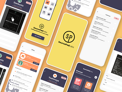 SourcePadLabs adobe xd design ios application mobile mobile app splash splash screen ui design ui ux ux design wireframing
