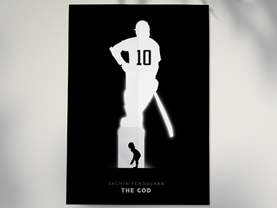 Sachin Tendulkar Poster black and white boy illustration character illustration cricket poster design flat illustration illustration motivational sachin illustration sachin tendulkar poster sachin tribute sports poster the chillustrators wall poster