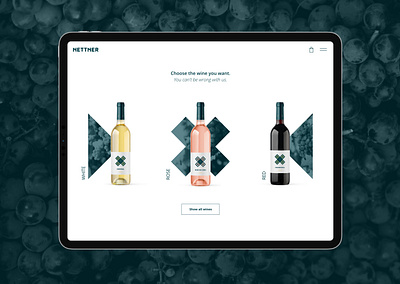 Nettner Winery branding e shop ecommerce mobile product product design ui ux