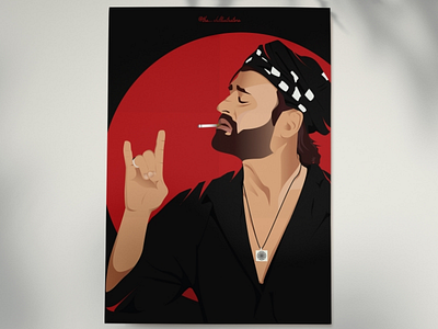 SuperStar Poster actor illustration baba poster celebrity illustration character illustration design illustration portrait rajnikanth rajnikanth illlustration superstar illustration superstar poster superstar ranjikanth tamil actor the chillustrators