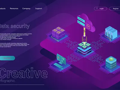 Web hosting concept. Cloud computing online database technology abstract admin blue business cloud communication computer connection data design diagram icon information internet laptop network office technology vector web