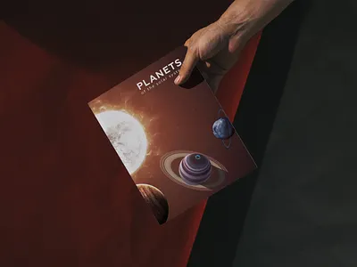 Planets of the solar system book design book cover creative design solar system