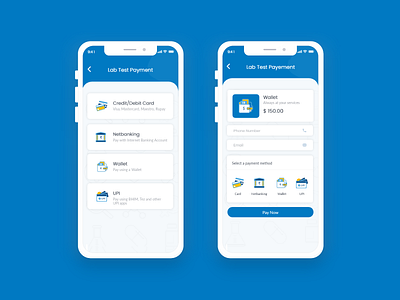 Lab Payment Method appdesign creative design dashboard ui design graphic design illustration medical app payment typography ui ux website website design