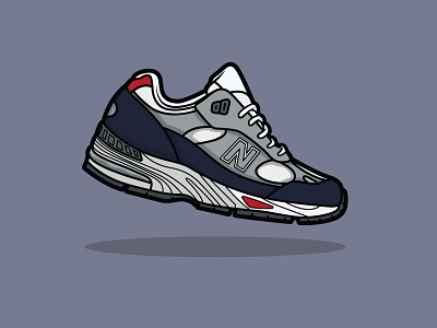 New Balance Made in the UK 991 illustration made in the uk new balance procreate shoes sneakers uk