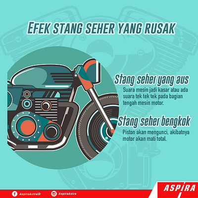 Regular post on Instagram & Facebook for Aspira Automotives. automotive branding facebook post illustration instagram post
