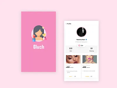 Daily UI - 6 logo makeup ui ux user user experience design user interface user interface design user profile ux