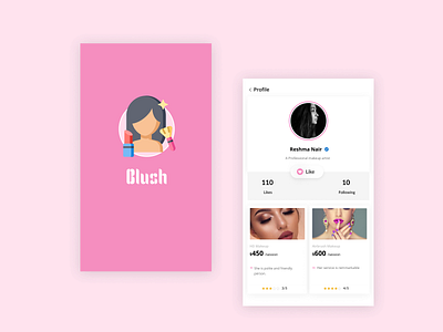 Daily UI - 6 logo makeup ui ux user user experience design user interface user interface design user profile ux