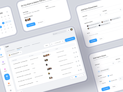 Appointment Booking Software System - Famkin applied appointment appointment booking appointments assigned booking booking app booking system calendar center stage components dashboad date dialog box modal popups symbol ucd user experience ux designer