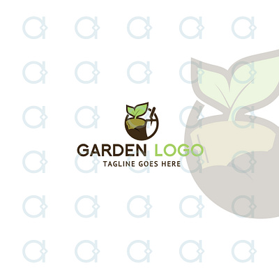 Garden Logo brand design brand identity design flower garden gardener gardening gardenscapes graphic design landscape landscaping logo park plant plantation plants pot vector