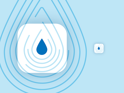 Daily UI 005: App Icon 005 app dailyui icon illustration logo mobile tracking ui water