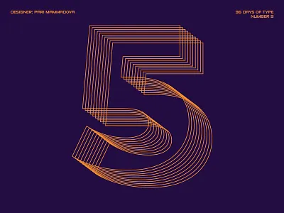 36 Days of Type — Number 5 36days 5 36daysoftype 36daysoftype07 challenge daily design type typedesign typography